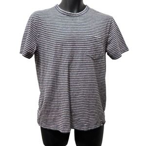 Faherty Brand Bleecker Pocket Tee STYLE # MKS1955 Blue Pink Striped Men’s Size S